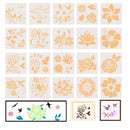 Sunflower Stencil | 20 Pieces | Bird Floral Flower Stencils For Painting On Wood Canvas | Branches | Home Decor Stencil Set