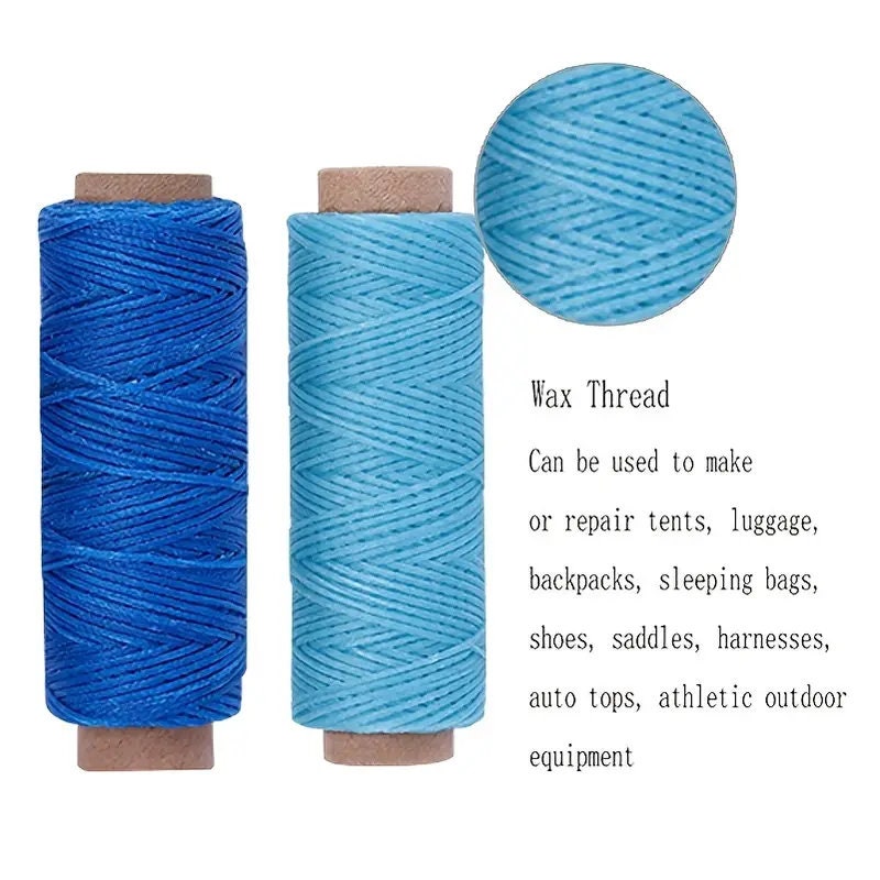 50m/roll 150D 0.8mm Waxed Thread Cord Strap Hand Stitching Thread For