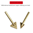 Plastic repair triangle copper trowel flat head triangle soldering iron copper head leather raft repair wrinkle removing iron
