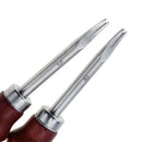 1PC 1.0/1.2/1.4/1.6mm Leather Edge Beveler Skiving Beveling Knife | Cutting Hand Craft Knives Tool With Wood Handle DIY Tools
