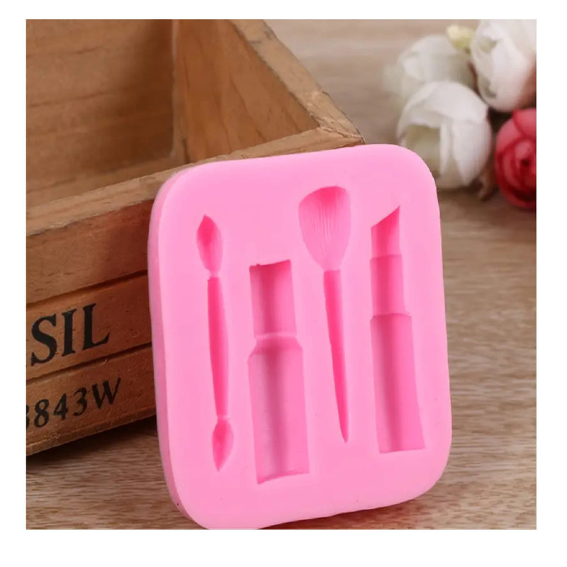 1 Silicone Mold For Cosmetic Fondant | Lipstick Fondant Cake Molds