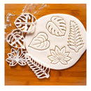 1 Set Of Tropical Leaf Shaped Cookie Cutters