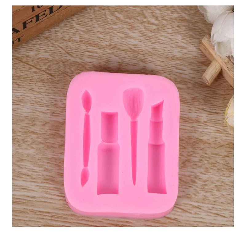 1 Silicone Mold For Cosmetic Fondant | Lipstick Fondant Cake Molds