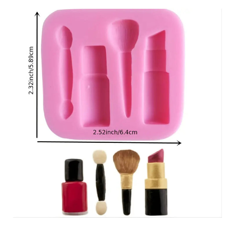 1 Silicone Mold For Cosmetic Fondant | Lipstick Fondant Cake Molds