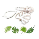 1 Set Of Tropical Leaf Shaped Cookie Cutters