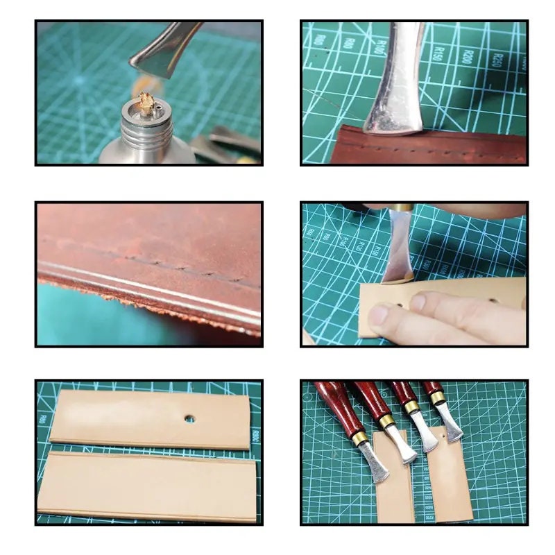 Leather Edge Sector Shallow Groove Edges Pressure Line Punch Embedding Thread Leathercraft Tools