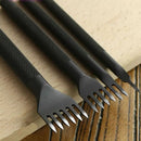 4mm Leather Craft Tool Hole Punches Lacing Stitching Punch Tool 1/2/4/6 Prong