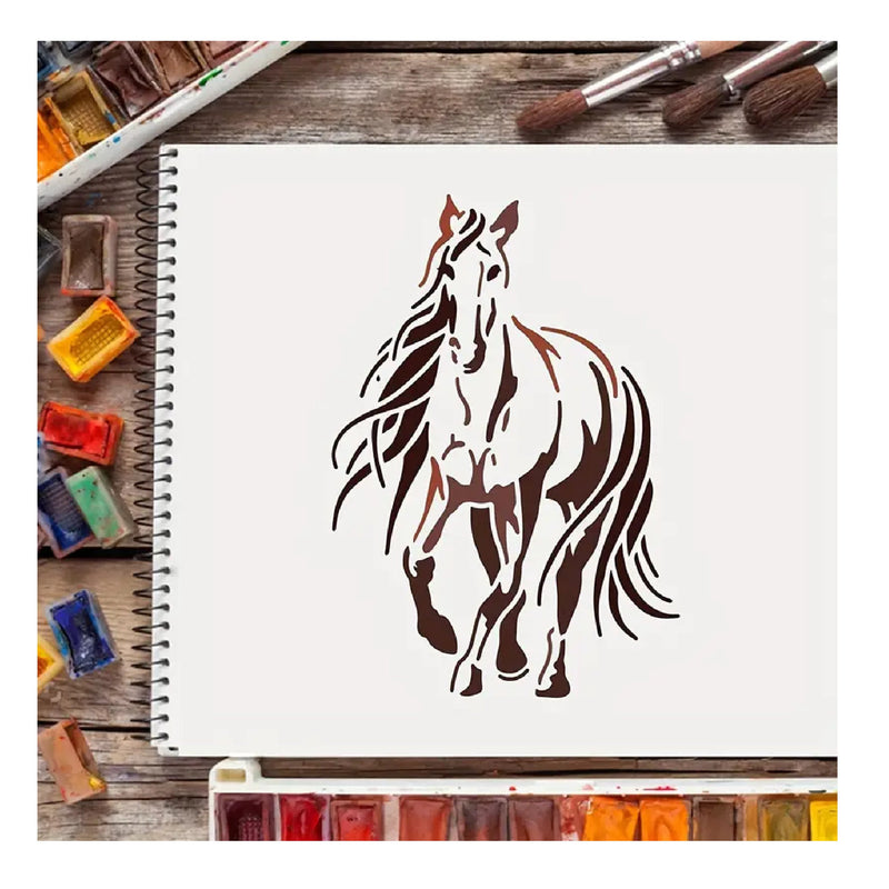 Painting Stencils To Draw Horses | 11.69 x 8.27 Inches