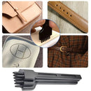 Leather Craft Hole Alloy 2 /4 /6 Prong Punching Pricking Tool DIY Round Stitching Punch Sewing Stitching Punch Carving Work Saddle 4mm/0.16"