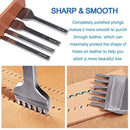 4pcs 4mm Leather Claw Punch Tool Set | 1/2/4/6 Claw Lace Sewing Chisel Diamond Hole Punch Sewing Leather Craft Supplies