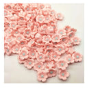 50 Pieces | 14mm Resin Mix | Peach Blossom | Flat Back For Phone | Wedding | Craft