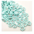 50 Pieces | 14mm Resin Mix | Peach Blossom | Flat Back For Phone | Wedding | Craft