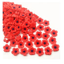 50 Pieces | 14mm Resin Mix | Peach Blossom | Flat Back For Phone | Wedding | Craft