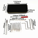 Changable Head Unlock Tools With Leather Bag Single Hook Set Locksmith Supplies Lock Tool Repair Lock Anti-theft Door Pick Lock Quick Open