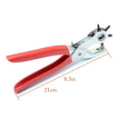 Leather Hole Punch | 9" Belt Hole Puncher For Leather Heavy Duty | 6 Size Revolving Leather Belt Hand Hole Puncher