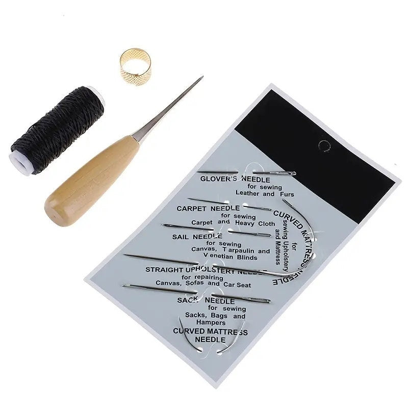 DIY Leather Tool Kit | Prefect Repair Kit For Carpets | Canvas | Upholstery | Coats | Tents | Mattresses | Furs And Leather