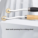 Stainless Steel Needle Point Tracking Wheel With Wooden Handle | For Leather Sewing Pattern Marking Fabric Quilting Perforation Tracking
