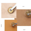 Stainless Steel Needle Point Tracking Wheel With Wooden Handle | For Leather Sewing Pattern Marking Fabric Quilting Perforation Tracking