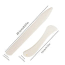 2pcs Bone Color Shaping Knife Leather Trimming Device DIY Manual Crimping Edge Sealing Tool Leather Shaping Trimming Origami Knife