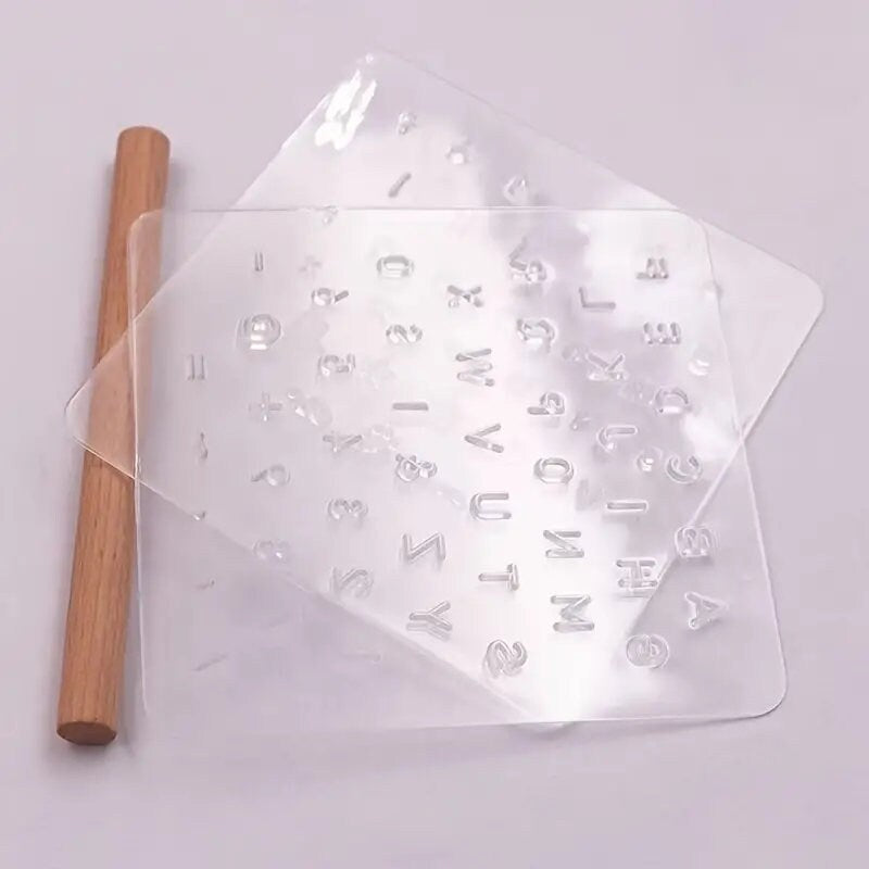 3pcs Handmade Leather Printing Stamping Tool Handcraft Printing Tool 3.15"*3.15" 3.74"*0.31"