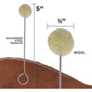 100pcs Global Wool Daubers Ball Brush | Applicator Tool For Leather Dye, Dying | Staining | Crafting | DIY Crafts Projects | Gluing