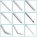 12pcs Paracord Needle Set | 9 Different Size Aluminum Paracord FID Lacing Needles And Smoothing Tool | Stainless Steel Tweezers