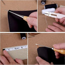 21pcs Leather Sewing Kit | Leather Sewing Upholstery Repair Kit With 8 Colors Sewing Thread Leather Sewing Needles  Awl | Scissors | Thimble