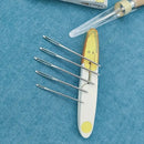 21pcs Leather Sewing Kit | Leather Sewing Upholstery Repair Kit With 8 Colors Sewing Thread Leather Sewing Needles  Awl | Scissors | Thimble