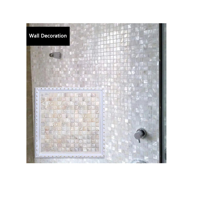 Tueascallk 300 Pieces Natural Mother of Pearl Mosaic Tiles | Bulk for Decoration