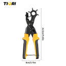 1pc TIQRI Multi-Functional Labor-Saving Punch | 6 Round Hole Sizes | Rotary Round Hole |  Leather Punch Tool For Belts | Watch Bands