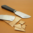 1pc Leather Thinning Knife Comfortable Ebony Handle Sharp Chrome Steel Blade Professional DIY Hand Leather Craft Tool