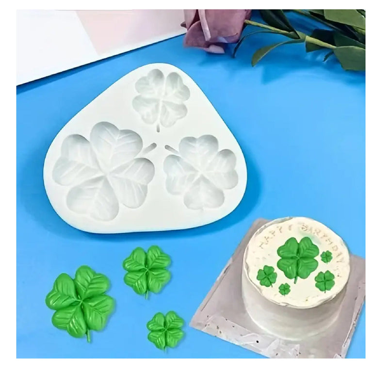 1 Clover Mold For Chocolate | 3D Silicone Mold | Four Leaf Clover Candy Mold