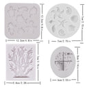 4 Sea Themed Silicone Fondant Molds | Starfish | Sea Fish | Coral Shells | Shape Of Seashells | Handmade Baking Tools