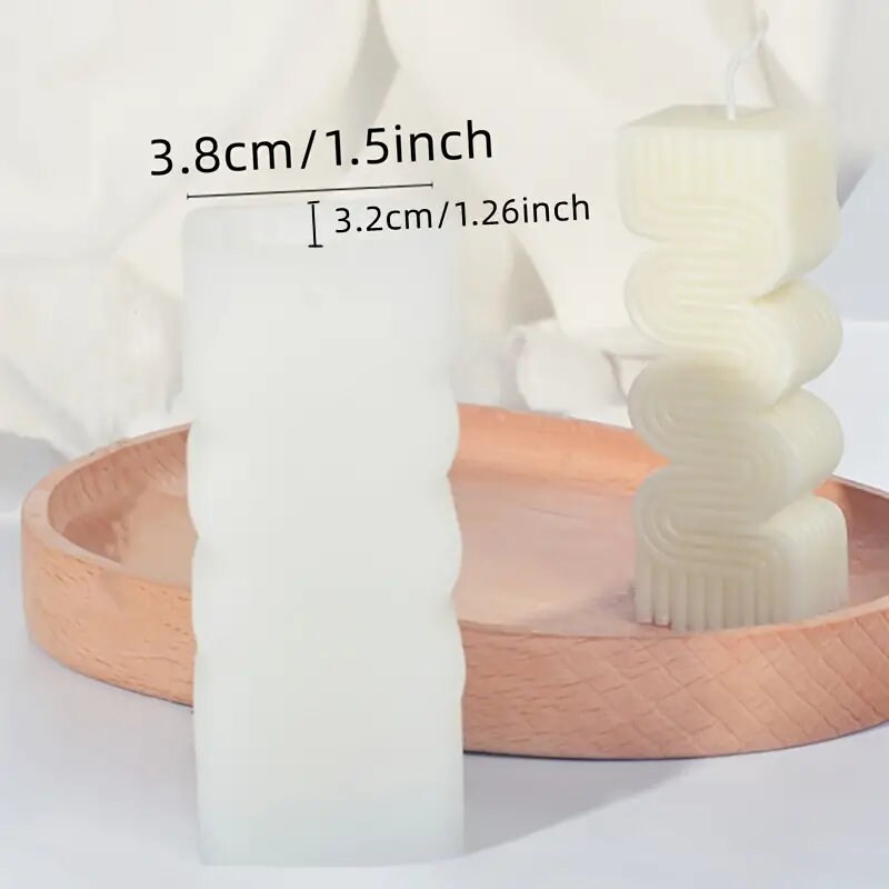 1pc-DIY Geometric Scented Candle Silicone Mold 1.5"*1.26"