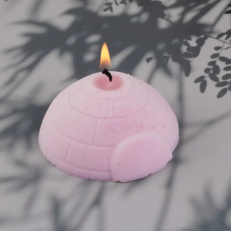 1pc Igloo Candle Silicone Mold 6.69*3.54inch For Candle Making