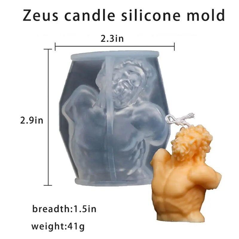 Laocoon Silicone Mold DIY Candle For Handmade Candle Soap