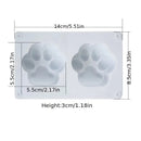 2 Grid Cat's Claw Silicone Mold | Jelly Mold | Epoxy Candle Scrub Jewelry DIY Baking Mold | Scented Candle Soap Mold