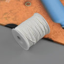 1 Roll 61m/66.7yd Candle Wicks Braided Cotton Candle Wicks Round Oil Lamp Wick String