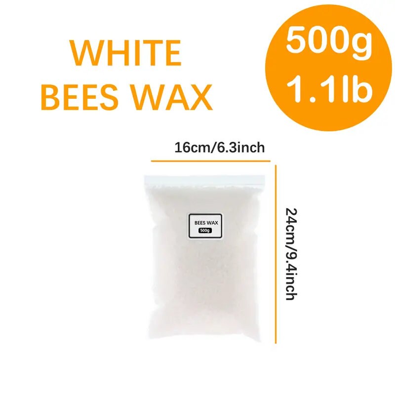 White Bees Wax 200 G/0.44 Lb. Bag | White | Wax Pastilles | For DIY Candle Making | DIY Projects | Lip Balms | Soap Making Supplies
