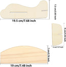 Haconba 24 Pack DIY Wood Planes Wooden Airplane Toys Unfinished Wood Glider Plane Model to Paint for Birthday Family School Craft Projects