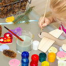 Haconba 24 Pack DIY Wood Planes Wooden Airplane Toys Unfinished Wood Glider Plane Model to Paint for Birthday Family School Craft Projects