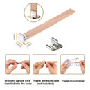 10pcs DIY Wooden Candle Wick | Aromatherapy Slotted Wooden Wick | Soy Wax Wooden Wick | Candle Wick | Wood Chip Wick With Base 0.24"/0.59"
