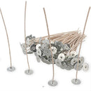 100pcs 6" Pretabbed Wicks | Candle Wicks For Soy Candles | Cotton & Paper Wicks For Candle Making