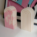 1pc Rainbow Arch Candle Silicone Mold DIY Rainbow Bridge Geometric Candle Making Soap Resin Plaster Mold Art Crafts Home Decor