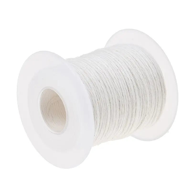 61m/2401inch Cotton Braid Candle Wick Core Spool Non-smoke DIY Oil Lamps Supplies