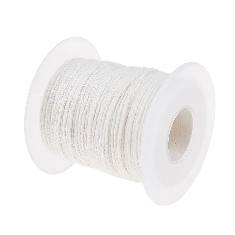 61m/2401inch Cotton Braid Candle Wick Core Spool Non-smoke DIY Oil Lamps Supplies