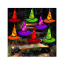 MZD8391 Halloween Decorations Light Up Witch Hats 8 Pieces