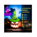MZD8391 Halloween Decorations Light Up Witch Hats 8 Pieces