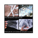 Outdoor Halloween Decorations 295'' | Halloween Spider Web Decor 59'' Scary Giant Spider 100 Small Fake Spiders