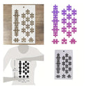 5X8in 1Pc The Puzzle Background DIY Layering Stencils Painting Scrapbooking Coloring Embossing
